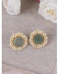 Buy Online Royal Bling Earring Jewelry Royal Blue Meenakari Hoops Earrings Jewellery RAE0362